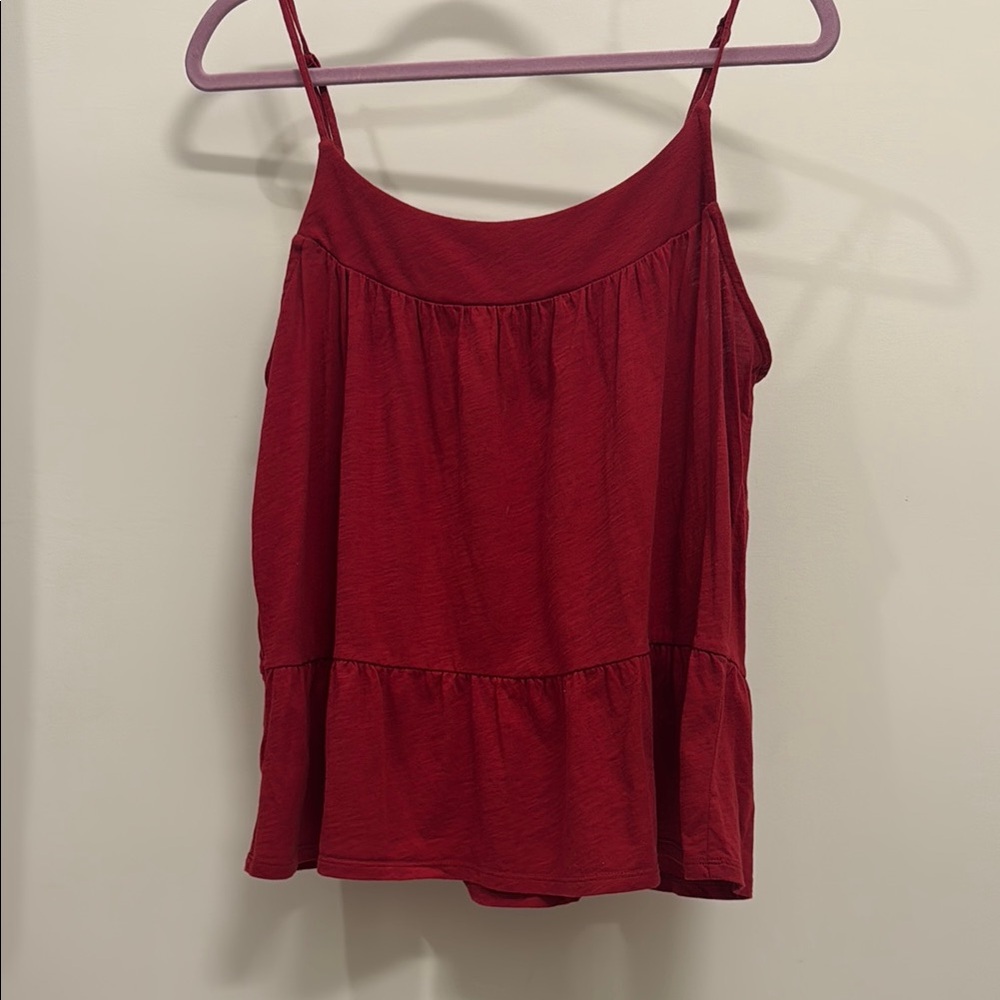 Women's Red Sleeveless Top